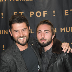 Christophe Beaugrand et son mari Ghislain Gerin - Générale du nouveau spectacle "Muriel Robin et Pof !" au Palais des Sports à Paris le 3 octobre 2019. © Coadic Guirec/Bestimage