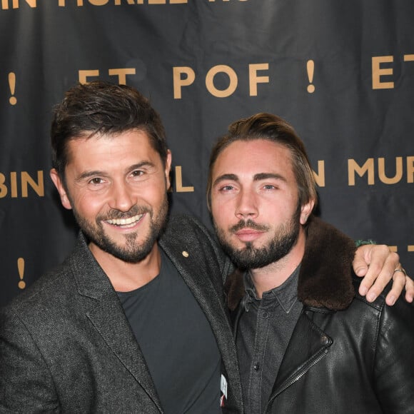 Christophe Beaugrand et son mari Ghislain Gerin - Générale du nouveau spectacle "Muriel Robin et Pof !" au Palais des Sports à Paris le 3 octobre 2019. © Coadic Guirec/Bestimage