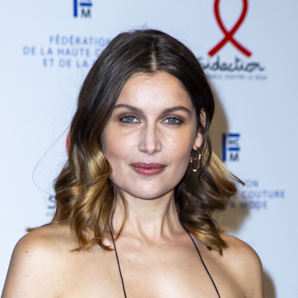 Laetitia Casta lors du photocall de la 18ème édition du "Dîner de la mode du Sidaction" au Pavillon Cambon Capucines - Potel et Chabot à Paris, France, le 23 janvier 2020. © Olivier Borde/Bestimage