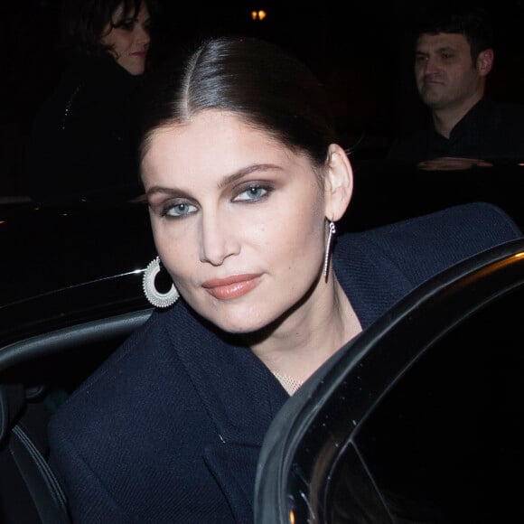 Laetitia Casta - Les célébrités arrivent au défilé de mode Haute-Couture printemps-été 2020 "Jean-Paul Gaultier" au théâtre du Châtelet à Paris le 22 janvier 2020.