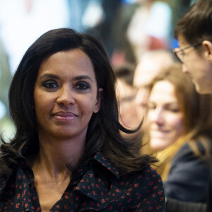 Karine Le Marchand (marraine de la CNDP (Commission nationale du débat public) et animatrice de lémission "L'amour est dans le pré") au 57ème salon International de l'Agriculture au parc des expositions de la porte de Versailles à Paris, France, le 23 février 2020. © Jean-Baptiste Autissier/Panoramic/Bestimage