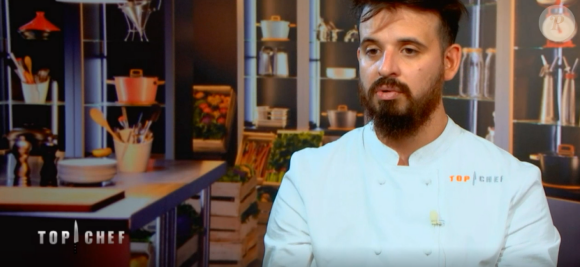 Adrien lors du deuxième épisode de "Top Chef" saison 11 sur M6, le 26 février 2020.