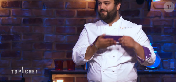 Gianmarco lors du deuxième épisode de "Top Chef" saison 11 sur M6, le 26 février 2020.