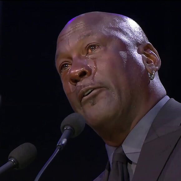 Michael Jordan livre un discours émouvant lors de l'hommage à Kobe Bryant et sa fille Gianna au Staples Center de Los Angeles, le 24 février 2020.