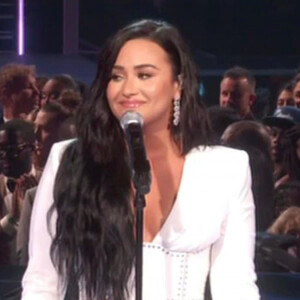 Demi Lovato lors de la 62ème édition de la soirée des Grammy Awards à Los Angeles, Californie, Etats-Unis, le 26 janvier 2020.