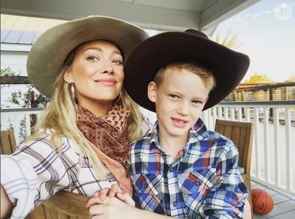 Hilary Duff et son fils Luca sur Instagram. Le 4 novembre 2019.