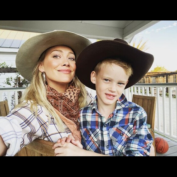 Hilary Duff et son fils Luca sur Instagram. Le 4 novembre 2019.