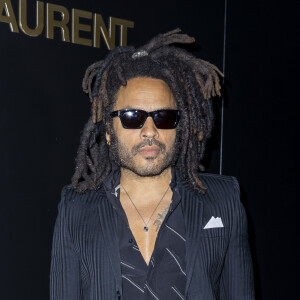 Lenny Kravitz assiste au défilé de mode Saint Laurent, collection prêt-à-porter automne-hiver 2020/2021 Saint Laurent à Paris le 25 février 2020. © Olivier Borde / Bestimage