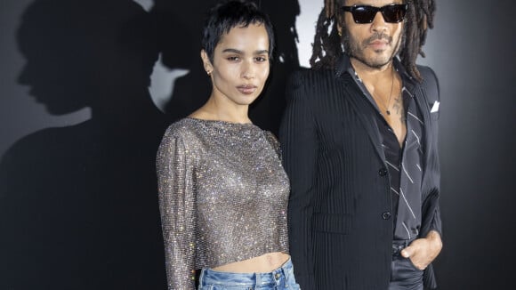 Zoë Kravitz : Sortie nocturne avec son papa Lenny Kravitz à la Fashion Week
