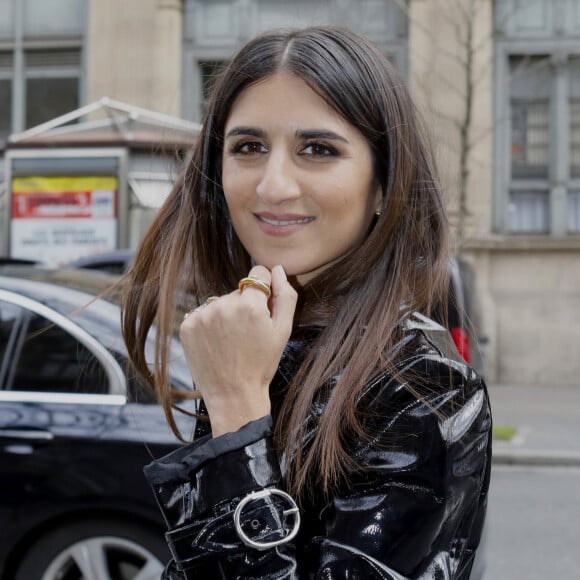 Géraldine Nakache arrive à la Conciergerie pour assister au défilé Paco Rabanne, collection prêt-à-porter automne-hiver 2020/2021. Paris, le 27 février 2020 © Veeren Ramsamy - Christophe Clovis / Bestimage