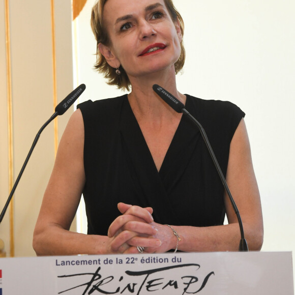 Sandrine Bonnaire - 22ème édition du Printemps des Poètes au ministère de la Culture à Paris le 25 février 2020. © Coadic Guirec/Bestimage25/02/2020 - Paris