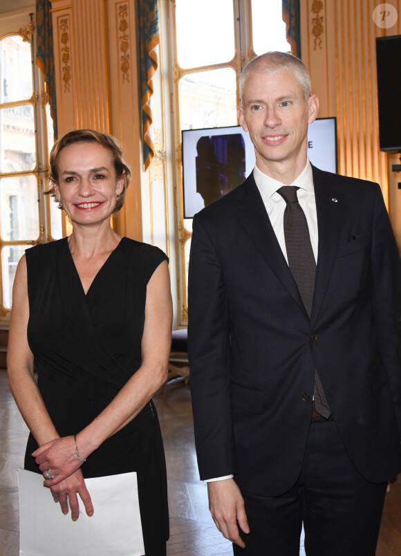 Sandrine Bonnaire et Franck Riester - 22ème édition du Printemps des Poètes au ministère de la Culture à Paris le 25 février 2020. © Coadic Guirec/Bestimage25/02/2020 - Paris