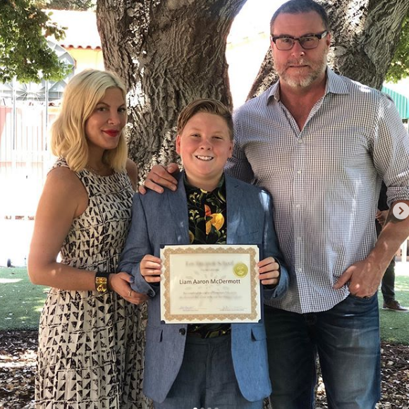 Tori Spelling et Dean McDermott défendent leurs enfants, harcelés sur leur physique sur les réseaux sociaux. Le 24 juin 2019.