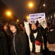 Manifestation contre la nomination de Roman Polanski avant la cérémonie des César 2020 à Paris, le 28 février 2020.