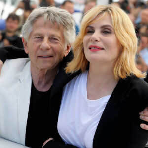 Roman Polanski avec sa femme Emmanuelle Seigner au photocall de "D'Après Une Histoire Vraie" lors du 70ème Festival International du Film de Cannes, le 27 mai 2017. © Borde-Jacovides-Moreau/Bestimage