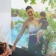 Kelly Bochenko divine sur Instagram, avec ses enfants Diane et Karl, le 31 décembre 2019