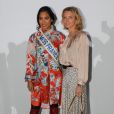 Clémence Botino (Miss France 2020) et Sylvie Tellier - Arrivées au défilé de mode prêt-à-porter automne-hiver 2020/2021 Leonard à Paris. Le 27 février 2020 © Veeren Ramsamy - Christophe Clovis / Bestimage