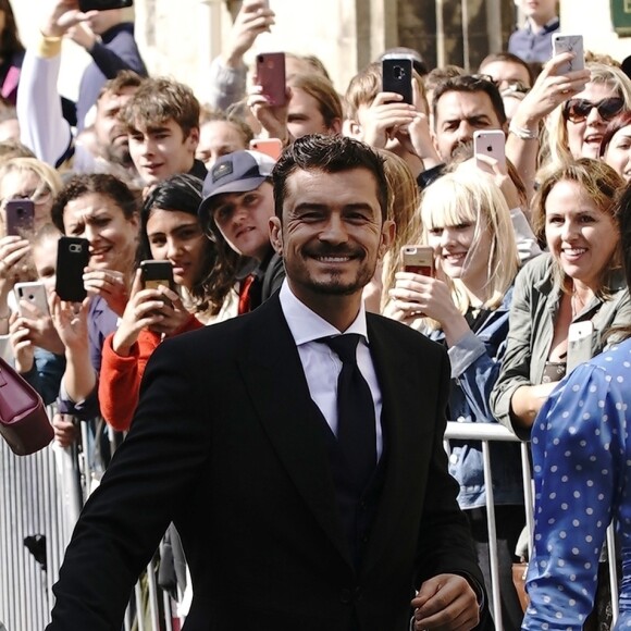 Katy Perry et son fiancé Orlando Bloom - Les invités arrivent au mariage de E. Goulding et C. Jopling en la cathédrale d'York, le 31 août 2019