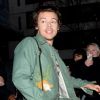 Harry Styles devant les locaux de BBC Radio 2 à Londres, de bonne heure le 14 février 2020, où il participait à l'émission matinale Zoe Ball's Breakfast Show.