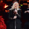 Christina Aguilera interprète la chanson 'Ave Maria' en italien lors de l'événement 'Celebration of Life for Kobe and Gianna Bryant' au Staples Center. Los Angeles, le 24 février 2020.