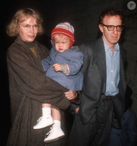 Woody Allen and Mia Farrow. Photo non datée. @John Barrett/PHOTOlink/Everett Collection /ABACAPRESS.COM