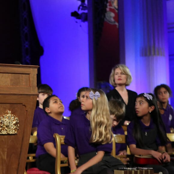 Kate, duchesse de Cambridge, assiste à la réception des 25 ans de l'association pour enfants Place2Be à Buckingham Palace. Londres, le 9 mars 2020.