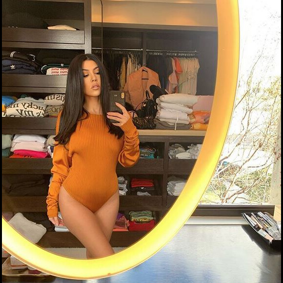 Kourtney Kardashian. Janvier 2020.