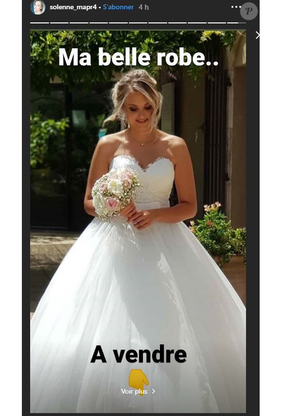 Solenne (Mariés au premier regard 2020) met en vente sa robe de mariée - Instagram, 2020