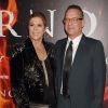 Tom Hanks et sa femme Rita Wilson à la projection de "Inferno" au DGA Theater à Los Angeles le 25 octobre 2016. © CPA / Bestimage