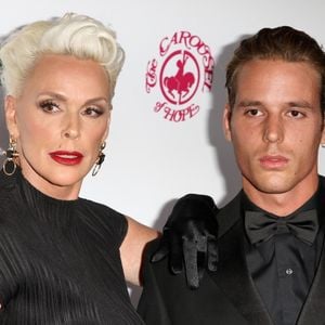 Brigitte Nielsen avec son fils Douglas Aaron Meyer - Les célébrités arrivent à la soirée "Carousel of Hope Ball" à l'hôtel Hilton à Beverly Hills le 6 octobre 2018.