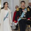 La princesse Mary de Danemark, le prince Frederik - La famille royale de Danemark lors de la cérémonie de voeux pour les corps diplomatiques au château de Christiansborg à Copenhague le 2 janvier 2019.