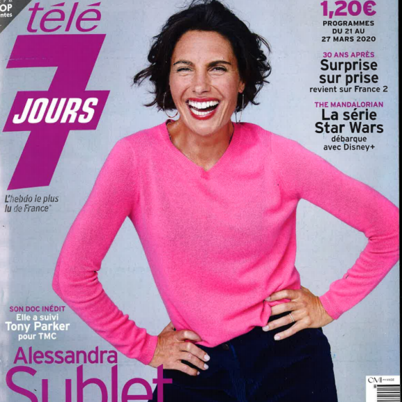 Alessandra Sublet en couverture du nouveau magazine de "Télé 7 jours"