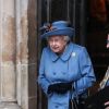 La reine Elizabeth II lors de la cérémonie de la Journée du Commonwealth en l'abbaye de Westminster à Londres, le 9 mars 2020.