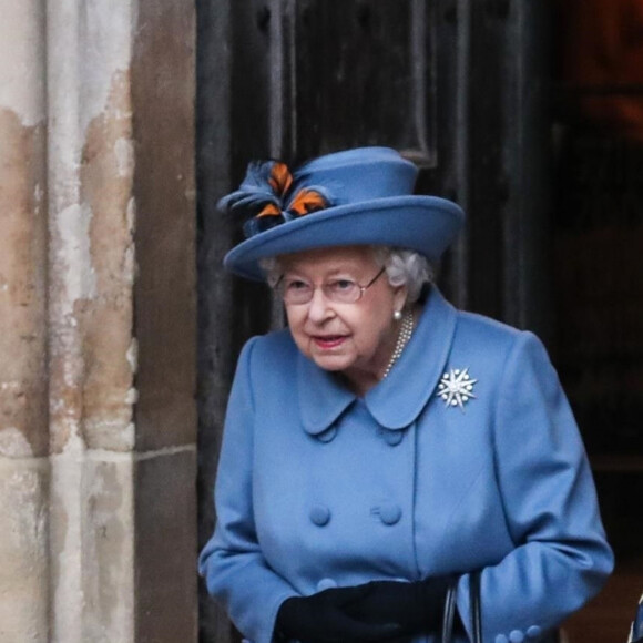 La reine Elizabeth II lors de la cérémonie de la Journée du Commonwealth en l'abbaye de Westminster à Londres, le 9 mars 2020.