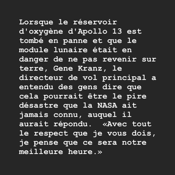 Dans un long message, Laeticia Hallyday appelle les Français à se responsabiliser face au coronavirus et à prendre les bonnes précautions, le dimanche 15 mars 2020.