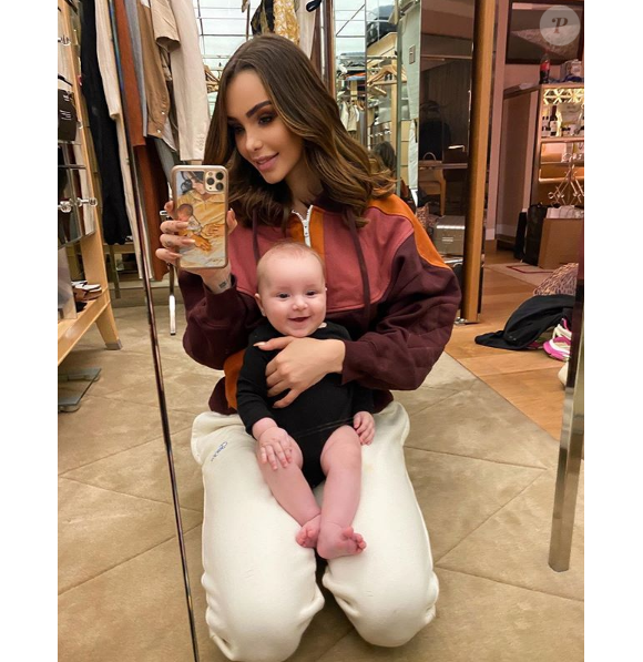 Nabilla et son fils Milann (4 mois) sur Instagram - 2 février 2020