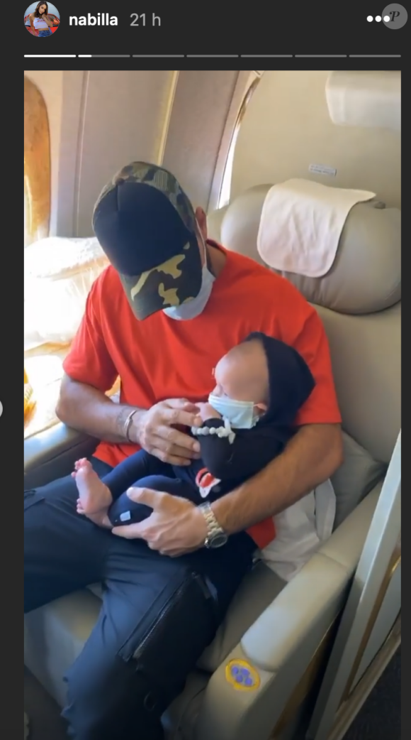 Nabilla et Thomas rapatriés à Dubaï avec leur fils Milann - 16 mars 2020, Instagram