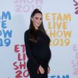 Nabilla Benattia (enceinte) - Photocall - Etam Live Show 2019 au Stade Roland Garros à Paris le 24 septembre 2019. © Rachid Bellak / Bestimage