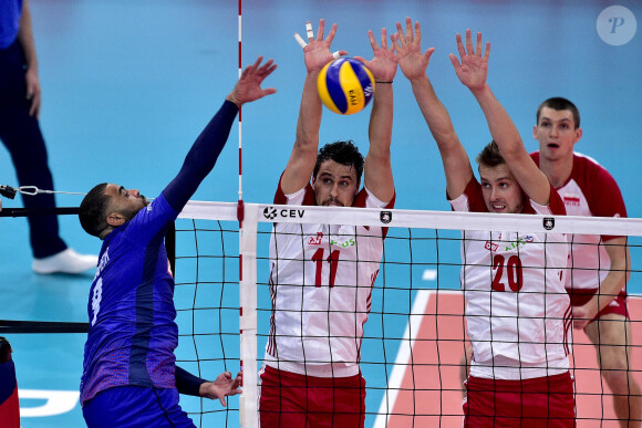 Earvin Ngapeth lors du match France - Pologne à l'Euro Volley 2019. Paris, le 28 septembre 2019. ©JB Autissier / Panoramic / Bestimage