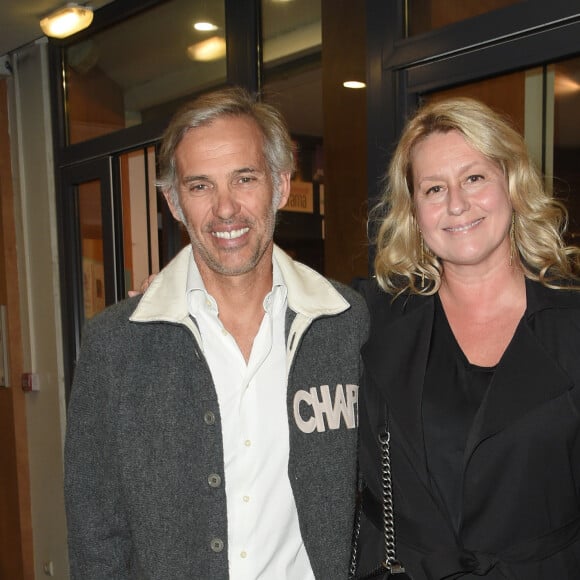 Paul Belmondo et sa femme Luana - Générale de la pièce "Le Banquet" au théâtre du Rond-Point à Paris le 11 octobre 2018. © Coadic Guirec/Bestimage