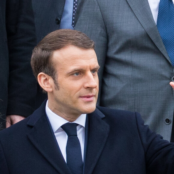 Le président de la république Emmanuel Macron et la Première Dame Brigitte Macron à la sortie de la mairie du Touquet après avoir voté pour le premier tour des élections municipales le 15 mars 2020. © Tiziano Da Silva / Bestimage