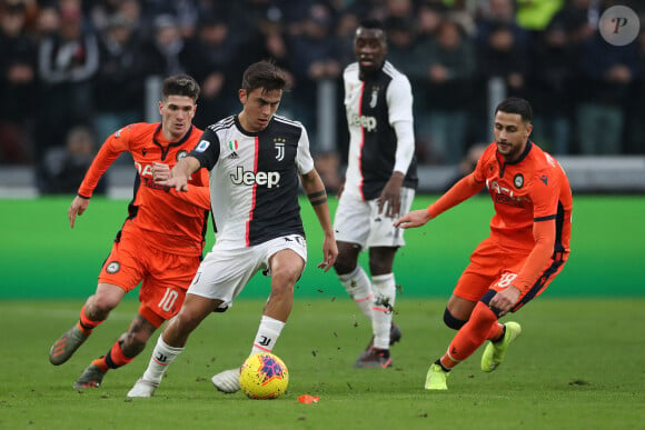 Paulo Dybala et Blaise Matuidi lors du match Juventus Turin - Udinese. Turin, le 15 janvier 2020.