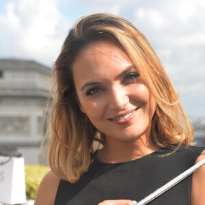 Valérie Bègue - Conférence de presse de l'association "Les bonnes fées" à Paris avec le comité Miss France à Paris le 03 septembre 2015.