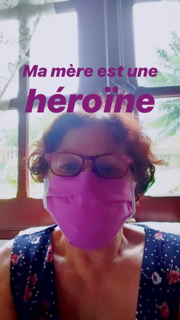 Valérie Bègue a partagé cette photo de sa maman Marie-Jeanne Bègue, sur Instagram, le 23 mars 2020.