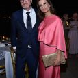 Colin Firth et sa femme Livia Giuggioli lors de la 3ème soirée de remise du Prix ranca Sozzani en marge du 76ème festival du film de Venise, la Mostra, à l'hôtel Belmond Cipriani à Venise, Italie, le 27 août 2019.