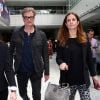 Colin Firth et sa femme Livia Giuggioli arrivent à l'aéroport de Nice en marge du 72ème Festival International du Film de Cannes, le 20 mai 2019.
