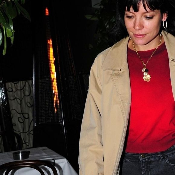 Exclusif - Lily Allen quitte un restaurant à Londres le 11 mars 2020.