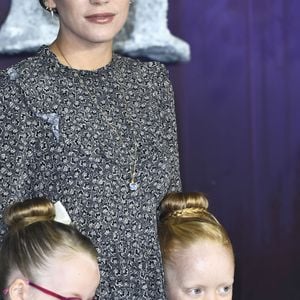 Lily Allen, Marnie Rose Cooper et Ethel Cooper - Les célébrités assistent à la première de "Frozen 2" à Londres, le 17 novembre 2019.