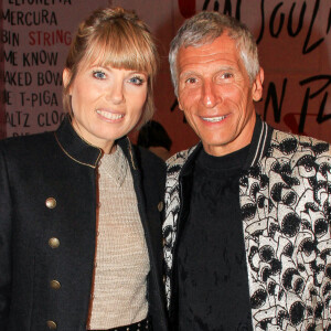 Nagui et sa femme Mélanie Page lors du vernissage de l'exposition consacrée à l'oeuvre et l'imaginaire de Christian Louboutin "l'Exhibitionniste' (L'Exibition[niste]) au Palais de la Porte Dorée, à Paris, France, le 24 février 2020. © Philippe Baldini/Bestimage