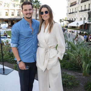 Juan Arbelaez et Laury Thilleman - Personnalités sur la place du Casino de Monte-Carlo dans le cadre de la seconde édition des Influencer Awards à Monaco, le 5 octobre 2019. © Olivier Huitel / Pool Monaco / Bestimage
